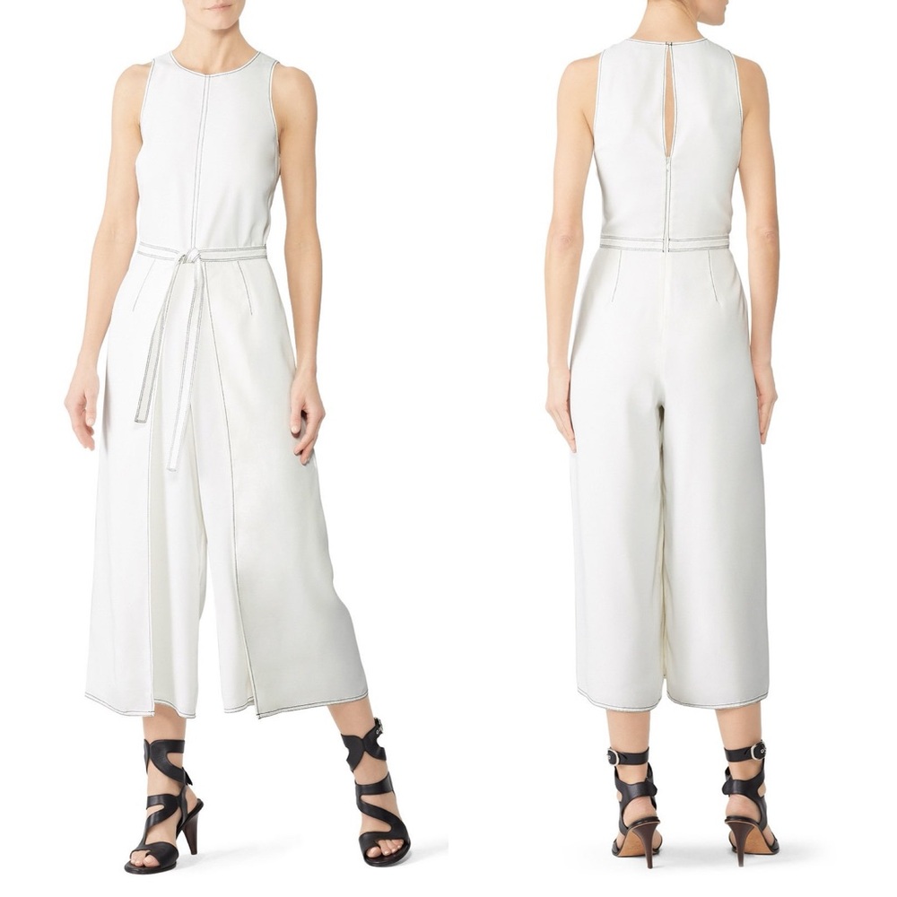 Joie White Mairead Jumpsuit Size 6